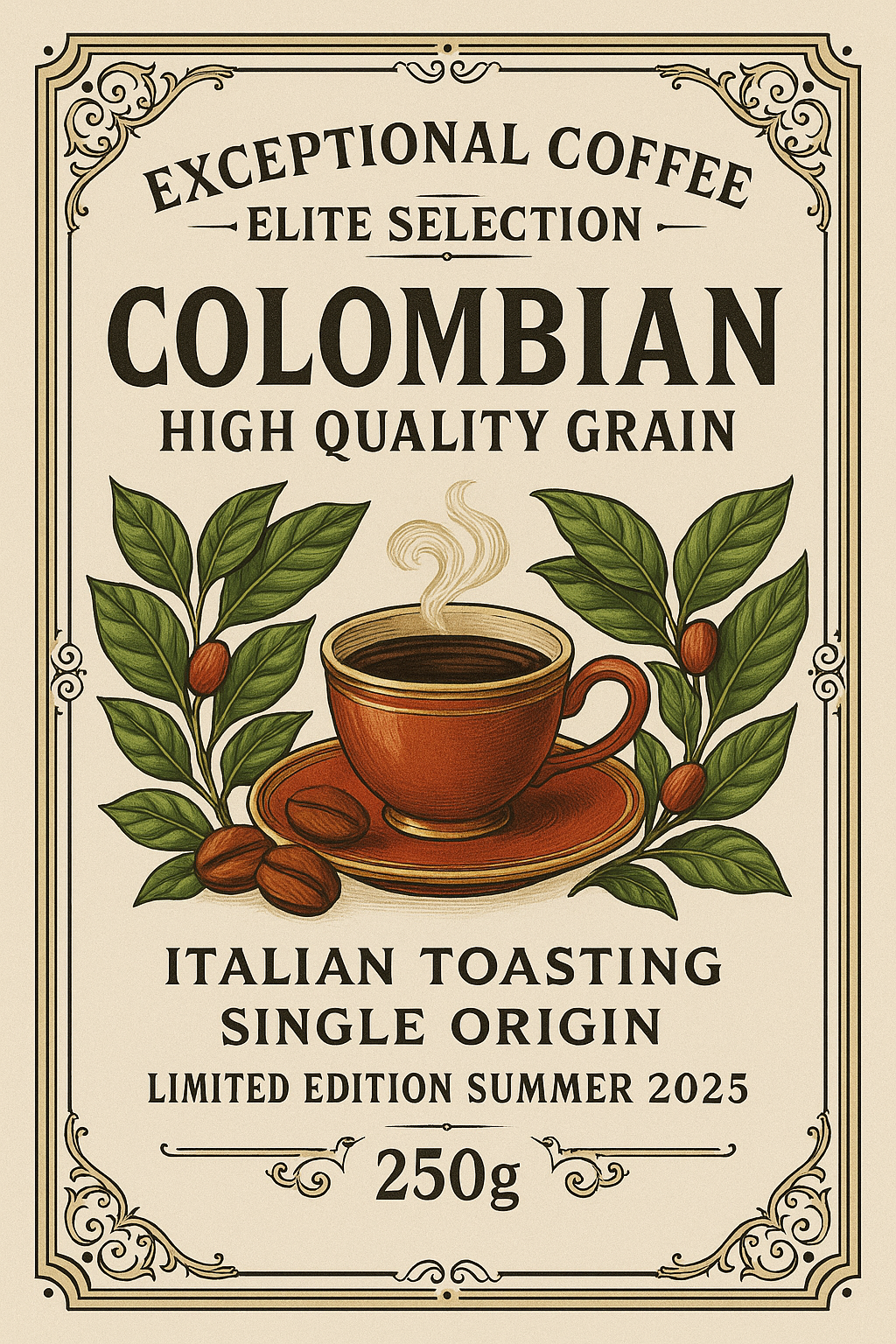 Exceptional Colombian Coffee Handselected Beans Elite Selection