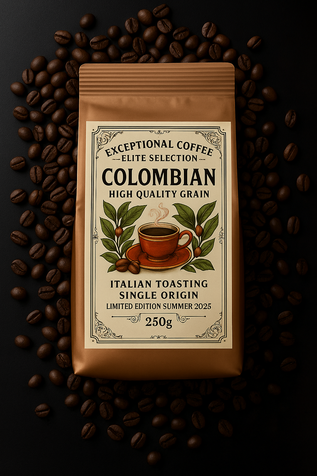 Exceptional  Colombian  Coffee  Handselected Beans Elite Selection